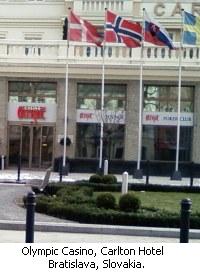 Olympic Casino, Radisson SAS Carlton Hotel, Bratislava, Slovakia.